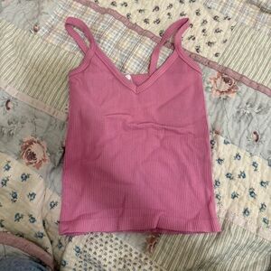 Hollister Mauve Ribbed Tank Top